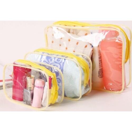 Waterproof Female Storage Make Up Case Make Up Storage Bag G Transparent PVC Waterproof Cosmetic Bag Square Student Beauty
