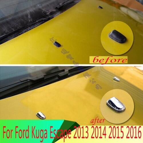 For Ford Kuga Escape 2013 2014 2015 2016 High-quality ABS Chrome Engine Water Spout Cover