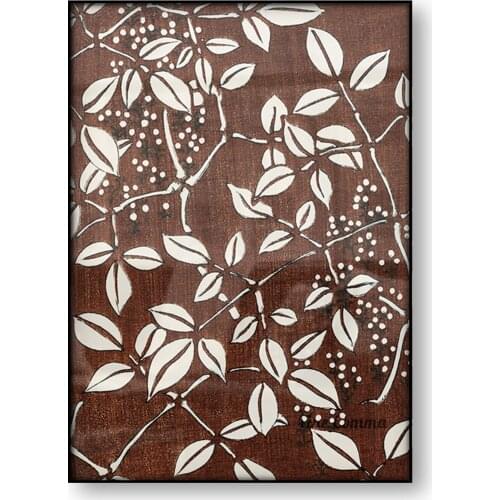 Leaf Pattern Watanabe Seitei Japanese Art Poster Chinese Pattern Woodblock Canvas Print Flower Ornament Flower Wall Art Decor