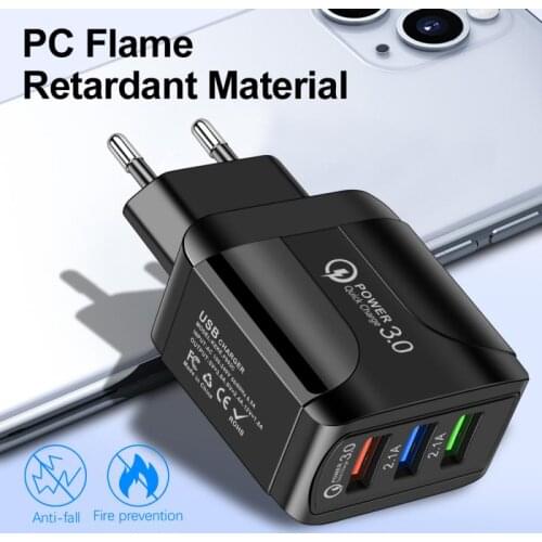 3USB Butterfly Illuminated Charger 2.4A Smart Phone Tablet Pass Charger Mini Size Convenient To Carry Suitable For Home