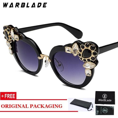 Fashion Rhinestone Elegant Cat Eye Sunglasses Women Brand Designer Luxury Black Rose Pink Sun Glasses Female Summer Eyeglasses