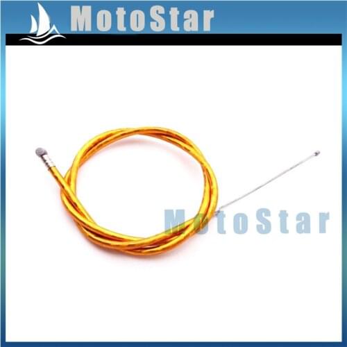 Gold Mini Moto Gas Throttle Cable 115mm 825mm For 2 Stroke 43cc 47c 49cc Engine Carb Kids ATV Quad Dirt Super Pocket Bike