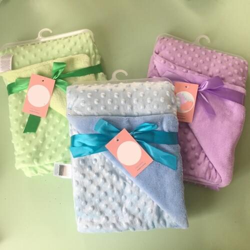 102x76cm 2018 New Spring And Summer 2018 Children Rose Cashmere Double-layer Comfortable Baby Blanket Lamb Wool Blanket