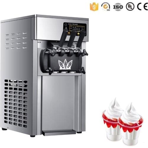 1200W Dessert Shop Sundae Ice Cream Machine Desktop Milk Ice Cream Machine