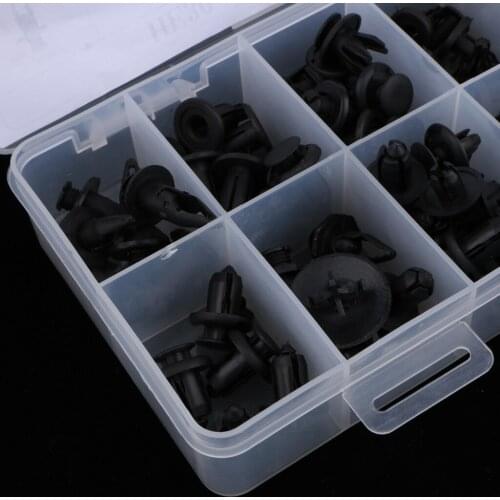 121Pcs Assorted Body Bumper Fascia Retainer Clips In Box Fits For Honda Cars