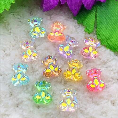 20PCS AB Resin 8mm*9mm 3D Animal Flatback Rhinestone Scrapbook Crafts