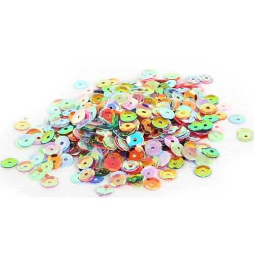 3-6mm(1300-7000PCS) White/Mixed Round PVC Dimples Bulk Sequins DIY Handmade Accessories For Clothing Decoration