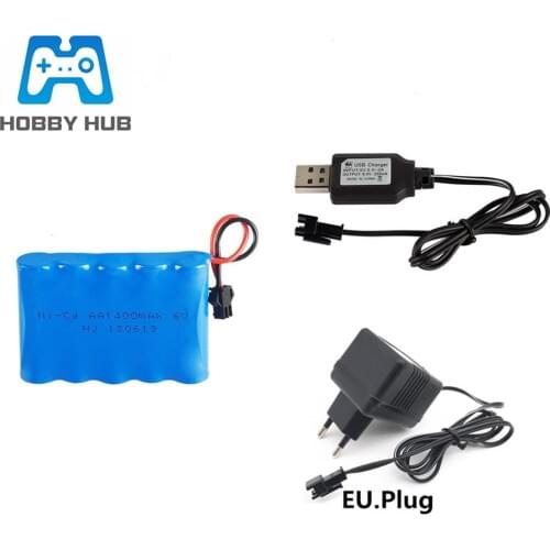 6v 1400mah NiCD Battery and Charger for RC Toy Cars Boats Trucks Tank Gun lighting facilities AA Ni-CD 6v Rechargeable Battery