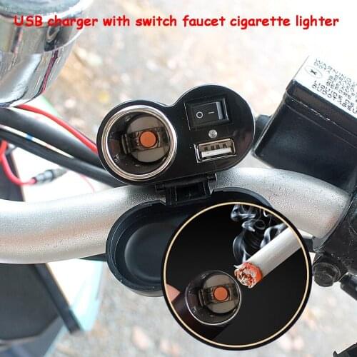 Motorcycle accessories waterproof USB2.1 mobile phone charger cigarette lighter seat GPS car charger power supply 12v dfdf