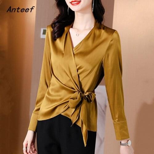 Шелковые блузки Anteef China At AliExpress