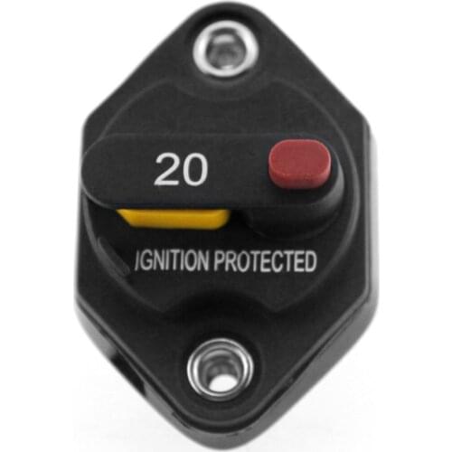 F1665 Mid-Range Circuit Breaker Waterproof Flush-Mount High Amp Switchable With Manual Reset Thermal Circuit Breaker