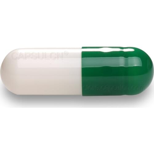 Free Shipping!!! Empty Gelatin Joined Capsules 5000 Pieces / Carton Size 3 For Capsule Filler Machines Green & White Colored