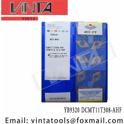 Free shipping high quality 10pcs/lots YB9320 DCMT11T308-AHF cnc carbide turning inserts cutting blade tools