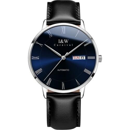 NH36A Movement Mens Watches Luxury brand CARNIVAL 24 Jewels Automatic Watch Men Mechanical watches Waterproof Sapphire Calendar