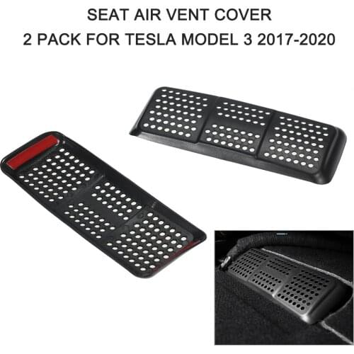 Car Seat Air Vent Cover Air Flow Vent Grille Protection 2 Pack Replacement for Tesla Model 3 2017-2020 Car Accessories