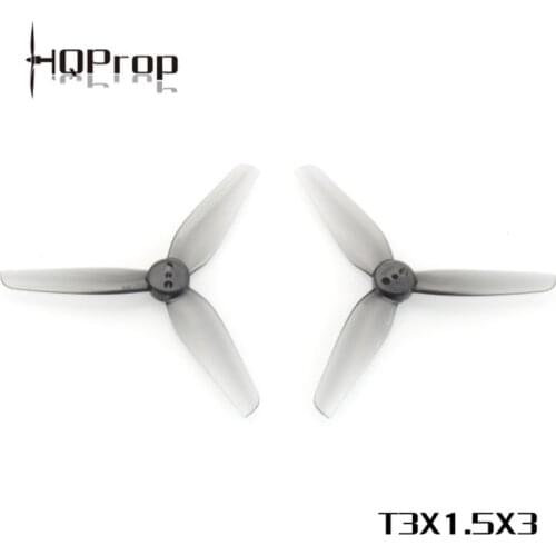HQPROP T3X1.5X3 Grey 3015 3-Blade PC Propeller for RC FPV Racing Freestyle 3Inch Toothpick Cinewhoop Drones