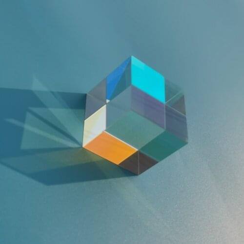 25*25*25mm/0.98*0.98*0.98in Optical Science Popularization for Cube Experiment Projector with Color Combination Prism