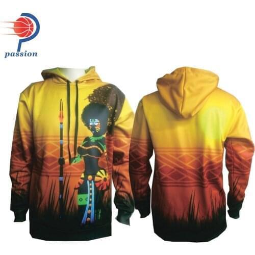New Style Men Fleece Custom Sublimated Hoodies Free Desgin