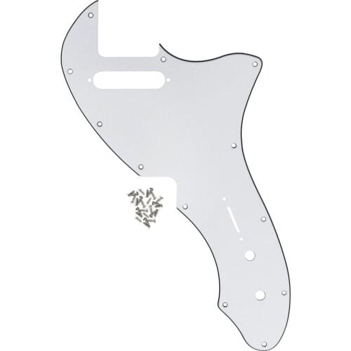 NEW 69 Reissue Tele Thinline Guitar Pickguard Scratch Plate White 3 Ply PVC for Electric Guitar Accessories
