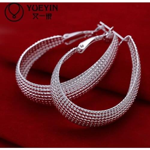 Wholesale chaep silver plated stud earrings for women fashion wedding jewelry Nickle free nausnice