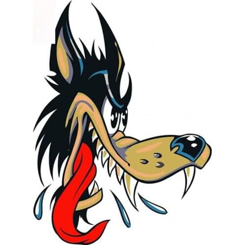 Personality Big Bad Wolf Decal Car Styling Car Stickers Vinyl Decals Bumper Window Waterproof Car Accessory Apply To Car Window