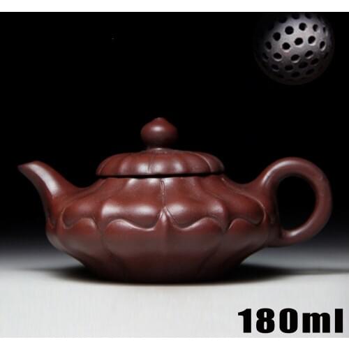 Authentic Porcelain Kettle Teapot Yixing Teapots 180ml Bouns 3 Cups Ceramic Chinese Handmade Purple Clay Kung Fu Set Zisha Sets