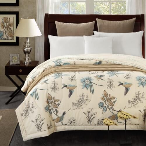 1PCS Cotton the lovely bird bedspread/summer blanket Duvet Quilt/150x200cm and 200x230cm cotton bed cover50