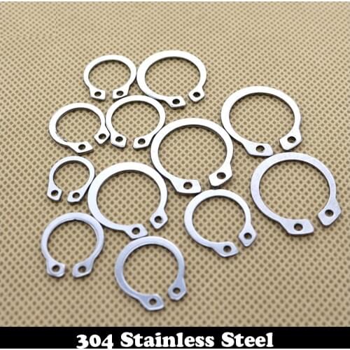 M26 M52 304 Stainless Steel 304ss Spring Washer DIN471 C Type Snap Retaining Ring For 26mm 52mm Outside External Shaft Circlip