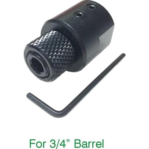 Barrel End Threaded Adapter for 3/4" (0.750") diameter non-threaded barrels Muzzle Barrel Adapter1/2-28 or 1/2-20 Compensator