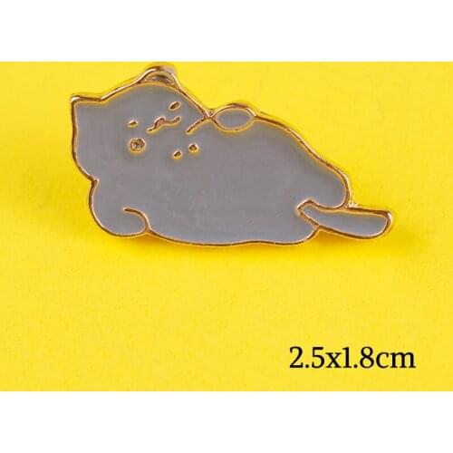Cartoon Cute Cats Badges for Clothes Lovely Animal Enamel Pins for Backpacks Clothes Lapel Pin Badges on Backpack Set Badge Gift