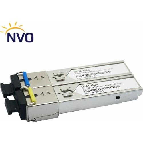 FreeShipping SFP Transceiver 1.25G 1310/1550nm 40KM SC Single Fiber SFP BIDI SC Connector 1.25G 40KM SM WDM Fiber Optic Module