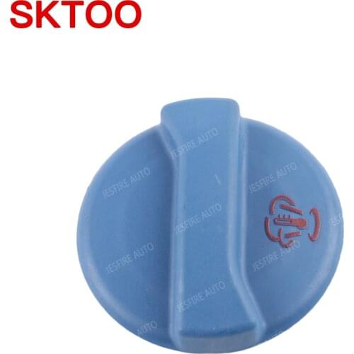 SKTOO For VW Jetta Golf Audi A4 A6 TT Radiator water coolant expansion tank reservoir cover Water tank cover 357121321CH