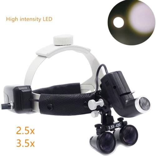 Black 2.5x /3.5X Dental Loupes Surgical for Ent Medica operation lamp doctors surgery Loupe Medical Magnifier Dental Loupes