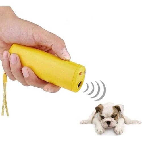 Strengthen Pet Dog Training Equipment Ultrasound Repeller 3 In 1 Control Trainer Device Anti Barking Stop Bark Deterrents