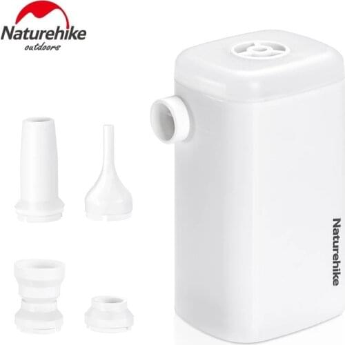 Naturehike High Power Air Inflatable Pump 3 in 1 Mini Inflatable Mat Camping Multi-function Mini Charging Treasure Lighting Pump