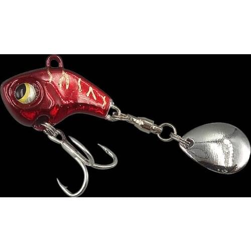 WALK FISH 1PCS New Metal Mini VIB With Spoon Fishing Lure 8g-21g Winter Ice Lures Fishing Tackle Crankbait Vibration Spinner