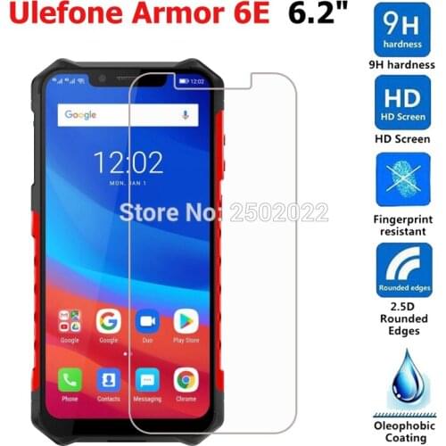 For Ulefone Armor 6 Tempered Glass Screen Protector 9H Safety Protective Mobile Phone Film For Ulefone Armor 6 Case Glass Cover
