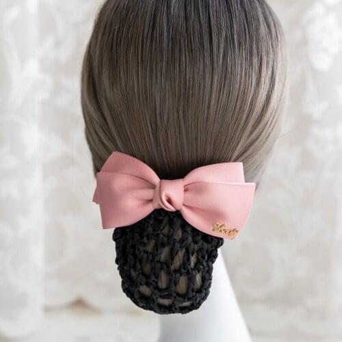 New Simple Korean Version Of The Big Butterfly Hotel Work Head Flower Coarse Hair Net Net Disc Hair Clip Simple All-match