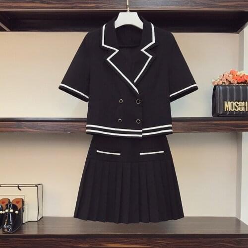 2021 Large Size Womens Summer Skirt Set Two-piece Set Suit Slim Fashion Ensemble Femme Survetement Summer Costumes For Women