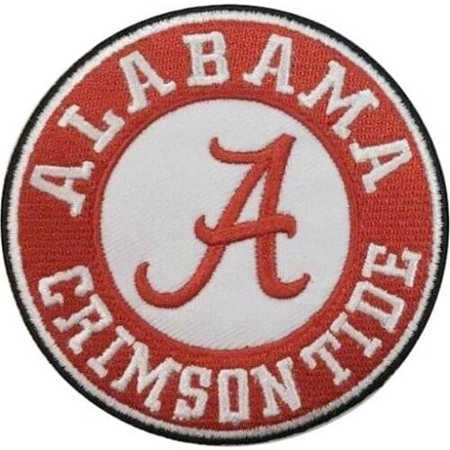 10pcs/lot Round Embroidery Patches Letter Fashion Red Backpack Clothing Decoration Accessories Diy Iron Heat Transfer Applique