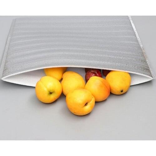 10Pcs Lunch Cooler Bag Insulated Convenient Aluminum Foil Aluminum Foil Lunch Cooler Bag for Kitchen
