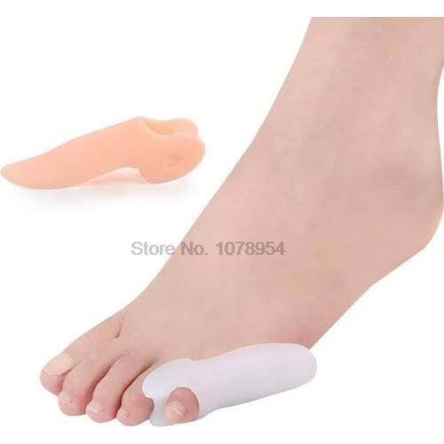 By dhl or ems 1000pairs Feet Care Silicone Pedicure Gel Little Toe Separator Straighteners Alignment Bunion Pain Relief new