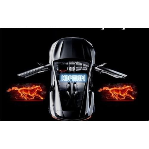 2pcs Car Styling Car Door Welcome Light Projector Logo Sticker for Buick regal gs excelle encore lacrosse rendezvous Accessories