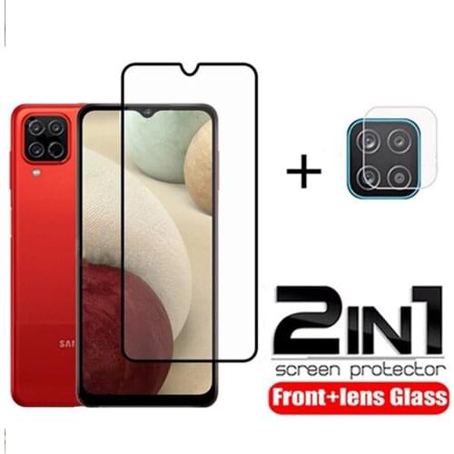 2in1 Screen Protector For Samsung Galaxy A12 Nacho Camera Lens Glass Film For Samsung A12 A 12 A12 Nacho 6.5'' Protective Glass