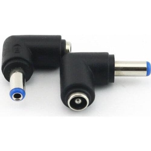 5x DC Power 5.5mm x 2.5mm Female To 5.5mm x 2.1mm Male Plug 90 Degree Right Angle Adapter Connector