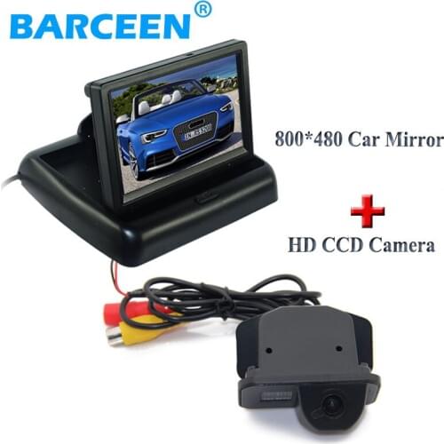 800*480 foldable car display monitor with 170 degree car rear reserve camera for Toyota Corolla (2007~2011) /Vios (2009 ~2010)
