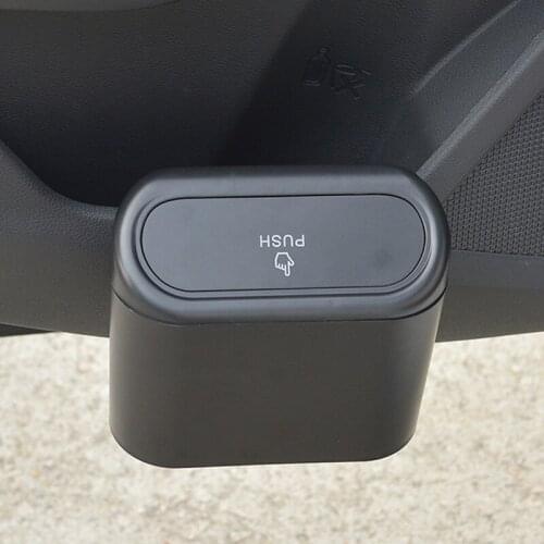 Car Trash Can Interior Storage Box Door Seat Back Garbage Dust Bin for Mitsubishi ASX Outlander Lancer Evolution Pajero Eclipse