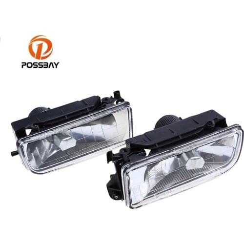POSSBAY Car Fog Headlight Lens for BMW E36 3 Series 1990-2000 Automotive Assembly Crystal Clear Head Light Lenses