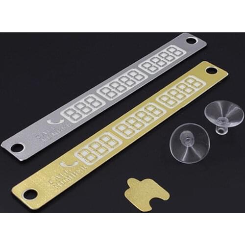 Car Styling Parking Notification Phone Number Card Luminous Telephone Number Plate for Porsche Cayenne Macan