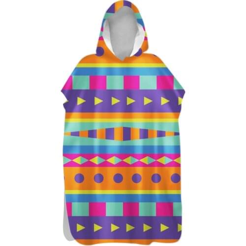 Microfiber Fabric Bath Towels Beach Towel Changing Bathrobe Cloaks Hooded Swimming Pool Gym Fitness Bath Towels 75*145cm